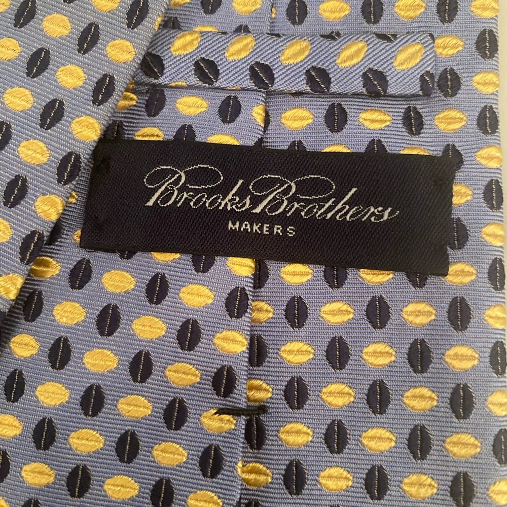 Brooks Brothers Tie Blue and Gold